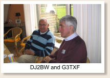 Herman, DJ2BW and Nigel, G3TXF talking about DXing