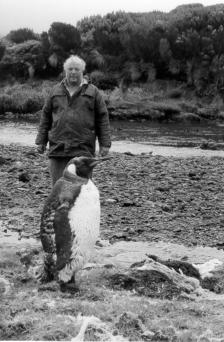 Ken, ZL2HU, with King Penguin
