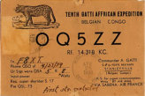 Gatti had, on one of his preewar Expeditions also a ham/staion in the air. OQ5ZZ from Belgian Congo