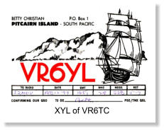VR6YL, Betty Christian, XYL of Tom, VR6TC