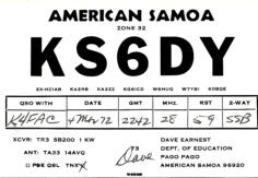 Dave reached 5BWAS as KS6DY