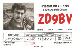 My first  Tristan da Cunha (ZD9) QSO