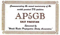 AP5GB, Pakistan 1963