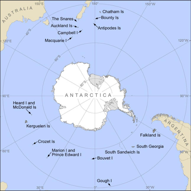Ne additions Macquarie Island and eard Island. H. Marion island was added in 1948