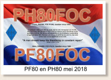 QRV in mei 2018 door PA0ABM (PF80FOC) en PA0INA (PH80FOC)