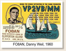 A Danny Weil Yasme DXpedition to Clipperton, 1960