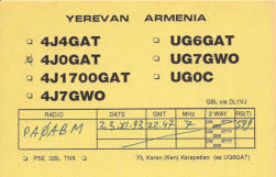 Oude prefix van Armenië was UG6