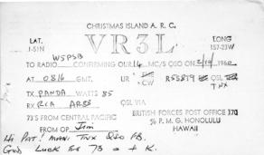 VR3L, 1960 (Now T32 Eastern Kiribati)