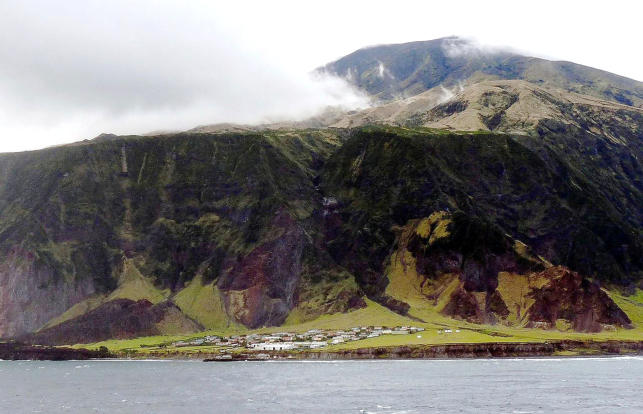 Edinburh het dorpje op Tristan da Cunha