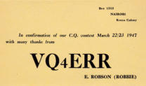 Robbie Robson was al in 1948 QRV