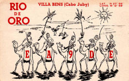 EA9DE from Rio de Oro (Now Western Sahara)