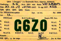 G6ZO, first Postwar DXCC