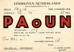 PA0UN, 118 Entiteiten gewerkt, 102 bevestigd voor het DXCC